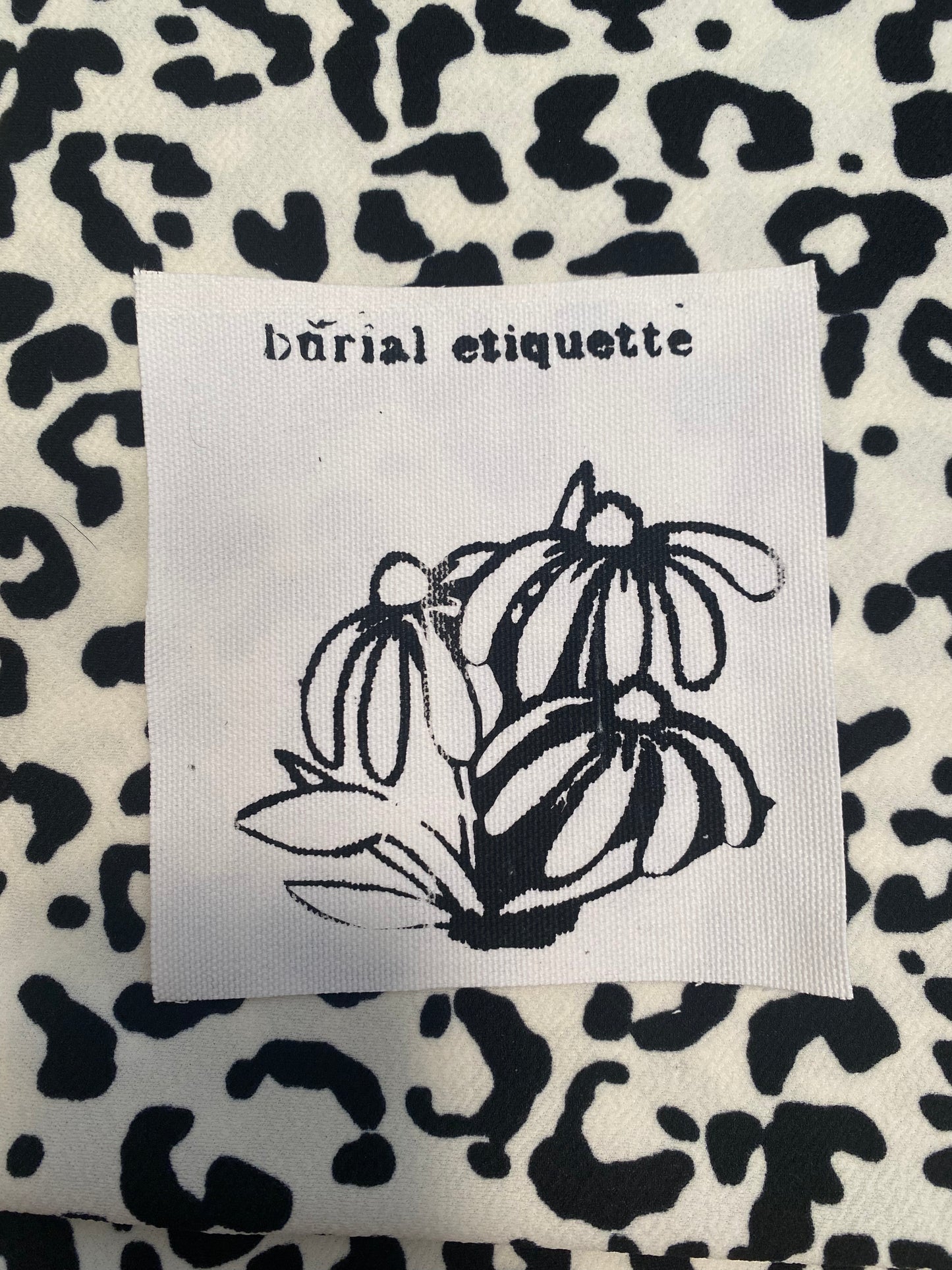 BURIAL ETIQUETTE PATCH